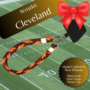 Braided Universal Phone Wristlet, Cleveland Football, Sports Team Colo…